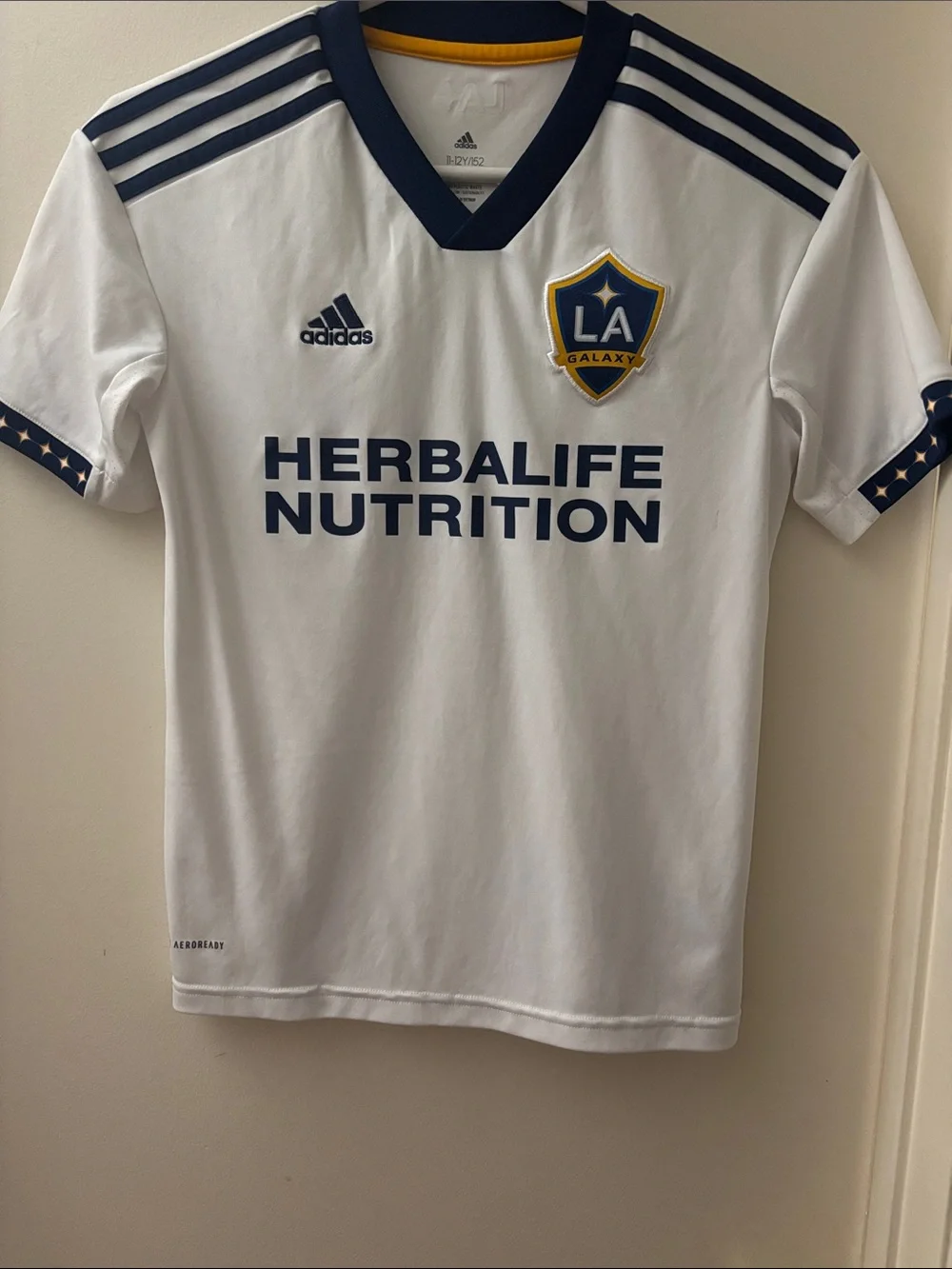 adidas LA Galaxy White Navy Home Jersey